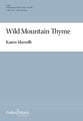 Wild Mountain Thyme TTBB choral sheet music cover